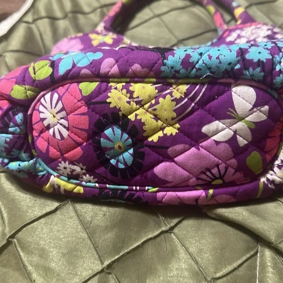Era Bradley Floral Purple Handbag - Picture 4 of 5